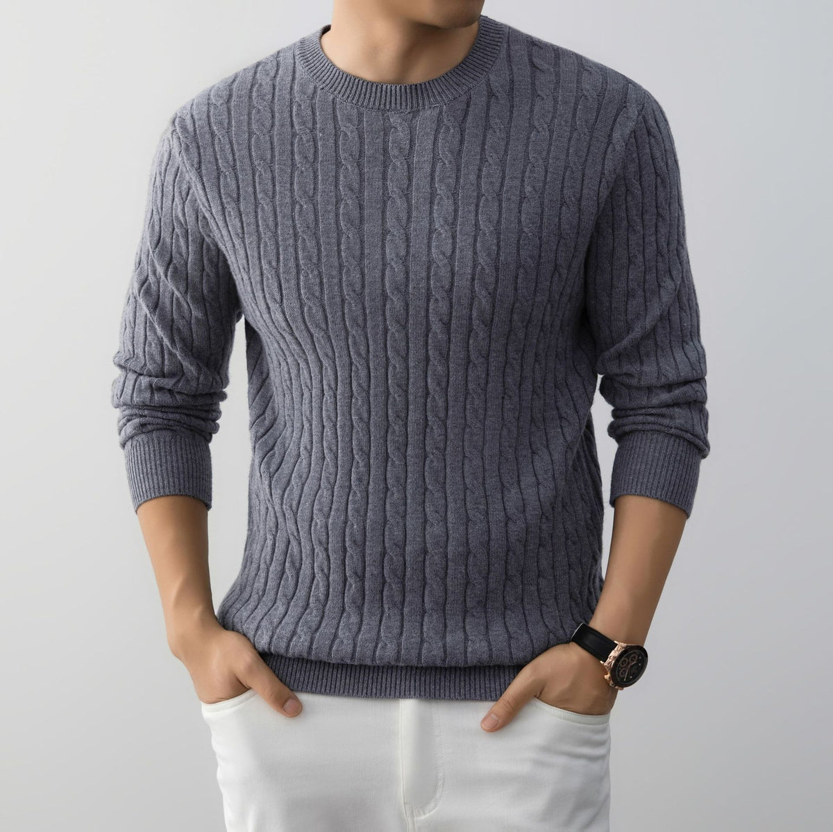 VOSMERE CABLE KNIT SWEATER