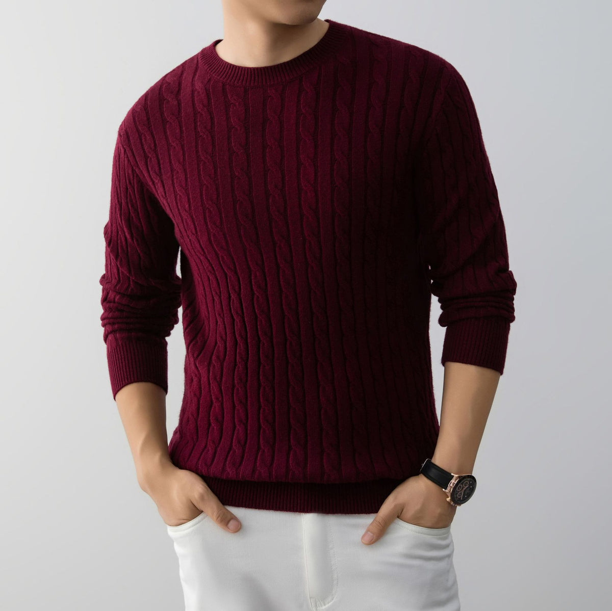 VOSMERE CABLE KNIT SWEATER