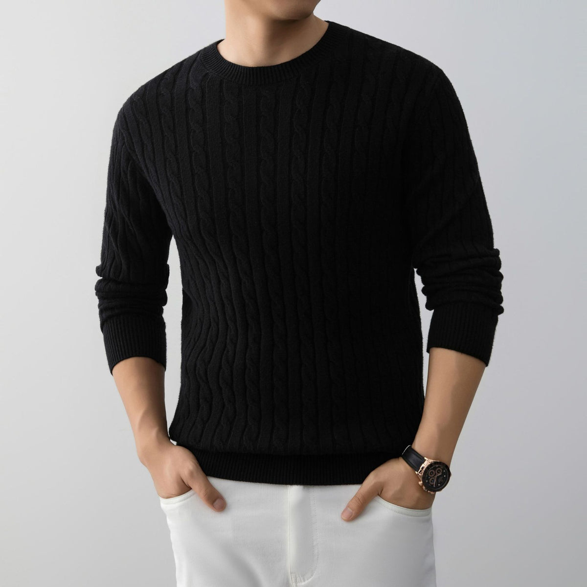 VOSMERE CABLE KNIT SWEATER