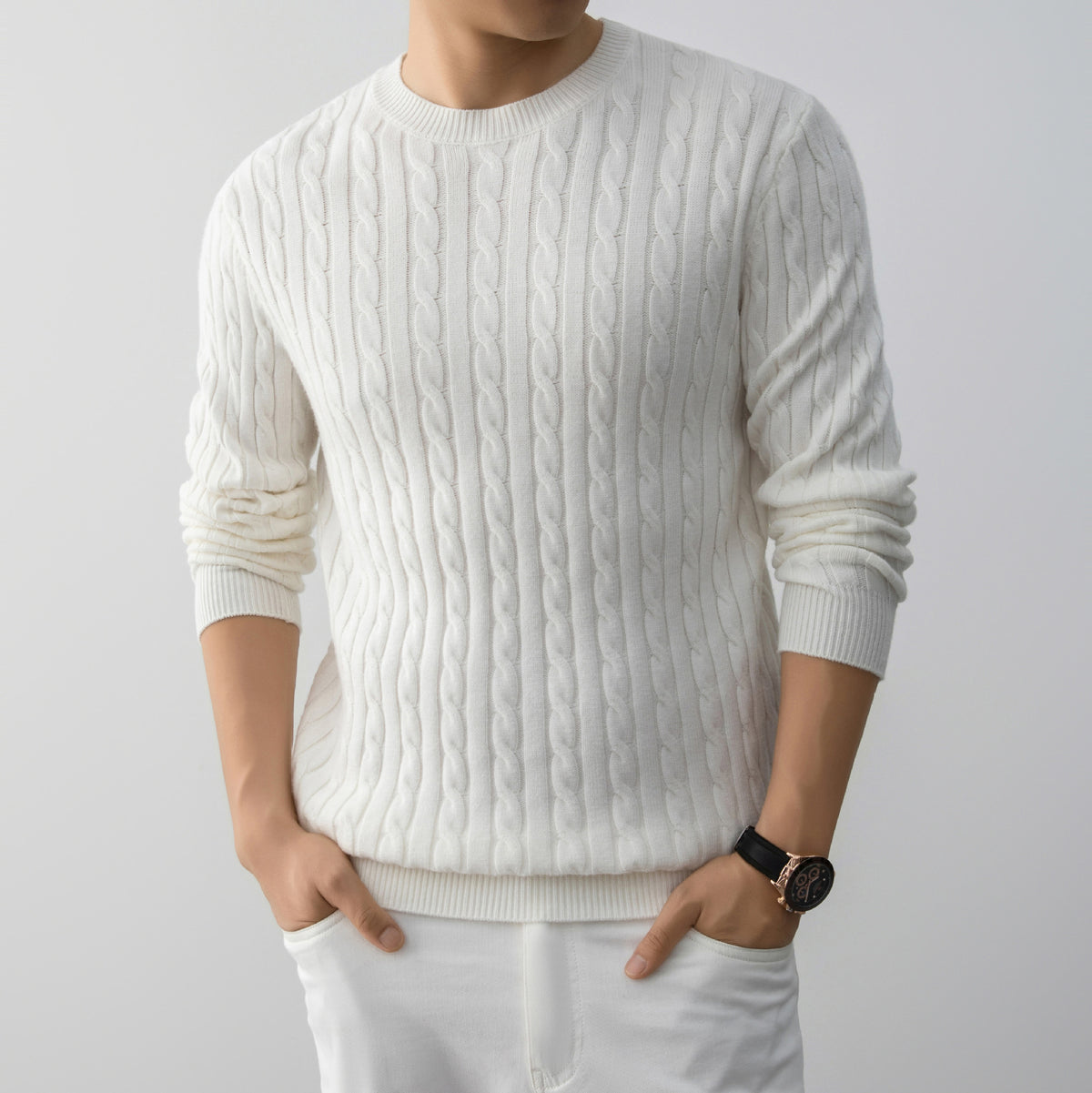 VOSMERE CABLE KNIT SWEATER