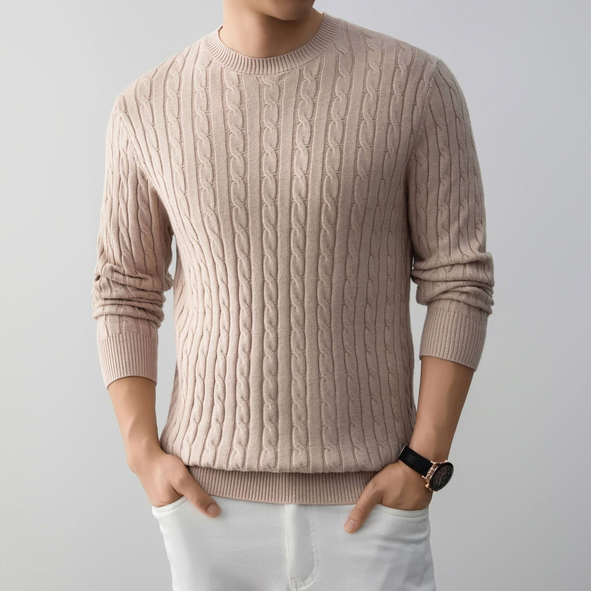 VOSMERE CABLE KNIT SWEATER
